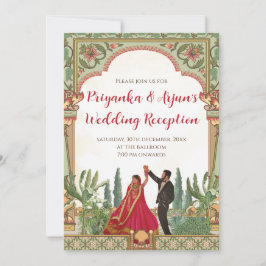 Digitale Hochzeitsempfehlung lädt Indien zur Einla Einladung
