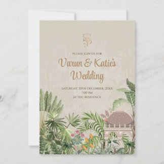 Digitale indische Einladung & Hindu-Hochzeitskarte