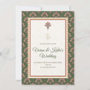 Digitale indische Hochzeitseinladung als Hindu läd Einladung