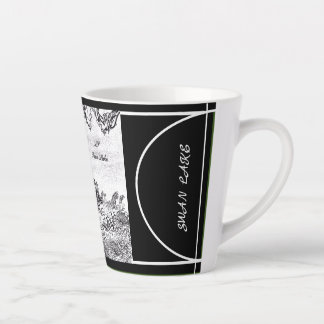 Digitale Kalligrafie Schwanensee LS Latte Tasse