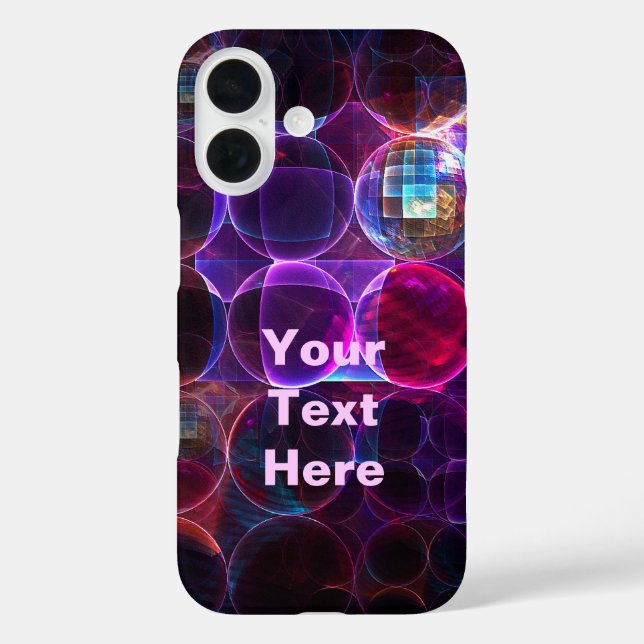 Digitale Kavitation iPhone 16 Hülle (Rückseite)