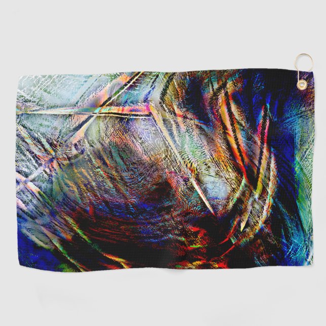 Digitale Kratzer mit glänzender und dunkler Touch Golfhandtuch (Horizontal)