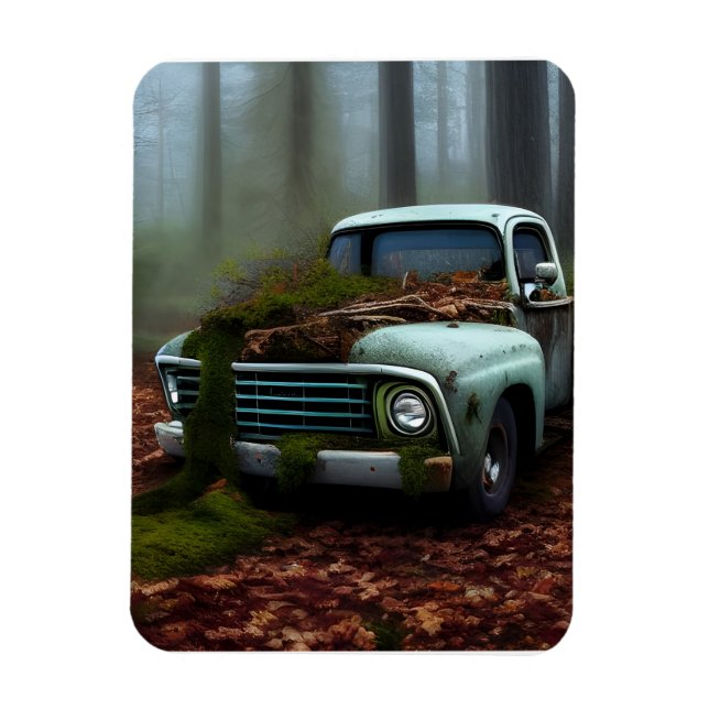 Digitale Kunst auf dem abgefahrenen Lkw Magnet (Vertikal)