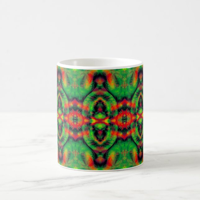 Digitale Kunst Cool Moderne Abstrakt einzigartig Kaffeetasse (Mittel)
