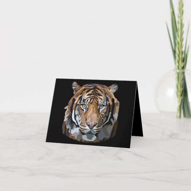 Digitale Kunst der bengalischen Tiger Karte (Vorderseite)
