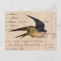 Digitale Kunst für Vintage Vögel und größere Papie