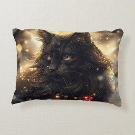Digitale Kunst in der Schwarzwälder Katze Dekokissen
