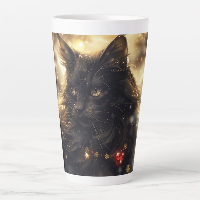 Digitale Kunst in der Schwarzwälder Katze Milchtasse (Vorderseite)