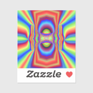 Digitale Kunst in Dimensionen Aufkleber