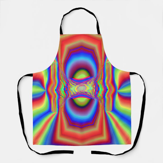 Digitale Kunst in Dimensionen Schürze (Vorderseite)