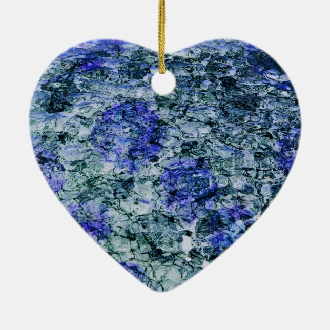 Digitale Kunst mit abstraktem Hintergrund Keramik Ornament (Hinten)