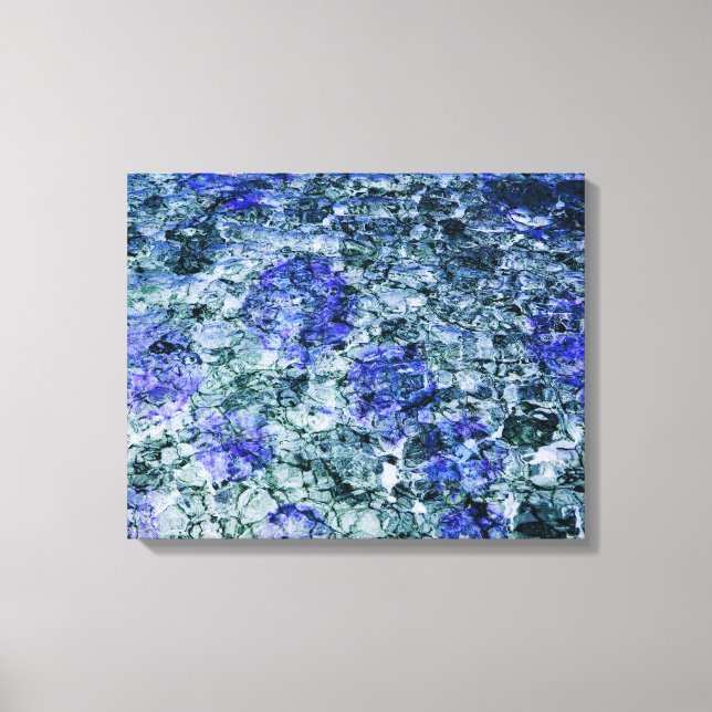 Digitale Kunst mit abstraktem Hintergrund Leinwanddruck (Vorderseite)