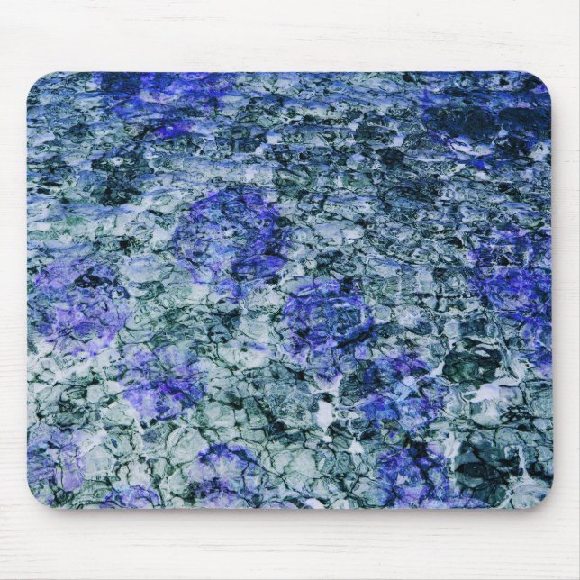 Digitale Kunst mit abstraktem Hintergrund Mousepad (Vorne)