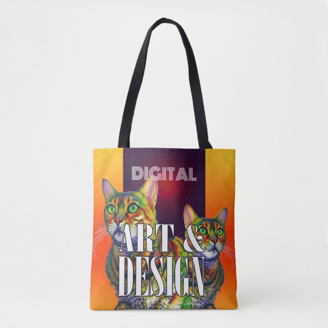 Digitale Kunst und Design Tasche (Vorderseite)