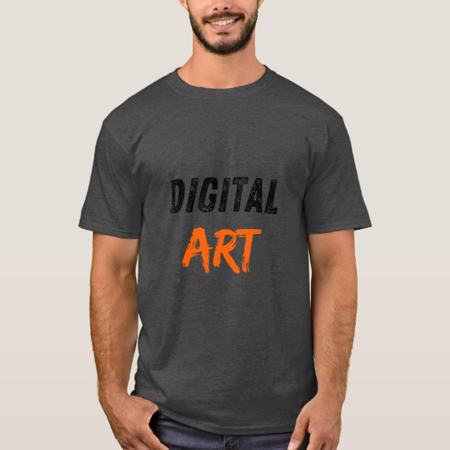 "Digitale Kunsttypografie T-Shirt (Vorderseite)