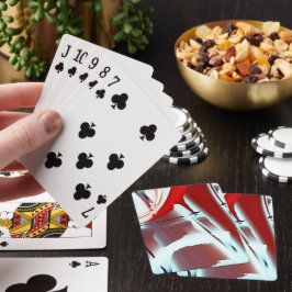 Digitale Lackvergrößerung mit Schwarzweiß Spielkarten