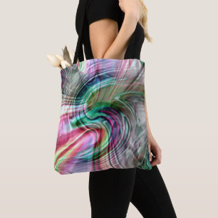 Digitale leuchtende, farbige Pinselstriche der S-K Tasche