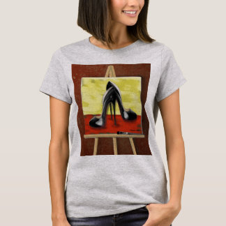 Digitale Malerei eines Gemäldes von Schwarzen Stil T-Shirt