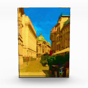 Digitale Malerei in Bukarest Fotoblock