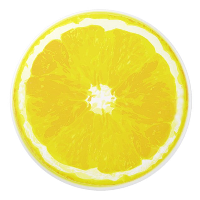 Digitale Malerei mit Lemon Slice Keramikknauf (Vorderseite)