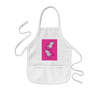 digitale Malerei-Schürze "der rosa Vögel" Kinderschürze