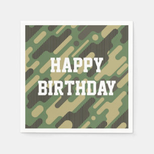 Digitale Militäraktion Serviette