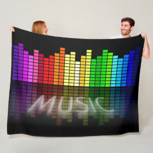 DIGITALE MUSIK FLEECEDECKE
