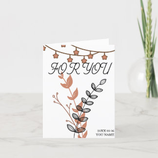 Digitale Postkarte "Für Sie" - Druckkarte mit eine