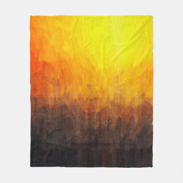 Digitale Struktur der Malerei. Abstrakte Kunst Fleecedecke (Vorderseite)