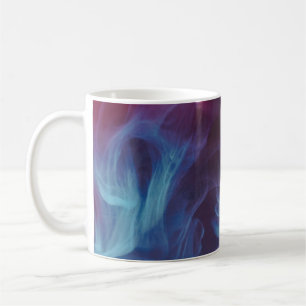 Digitale Tapete in Blau, Rot und Schwarz Kaffeetasse