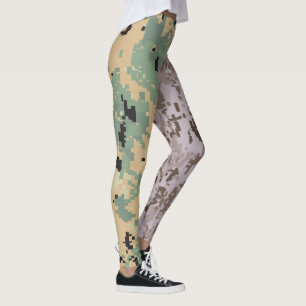 Digitale Tarnung – Doppelte Tarnung Leggings