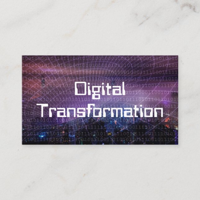 Digitale Transformation für Unternehmen Visitenkarte (Vorderseite)