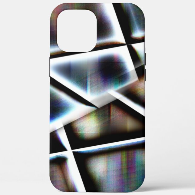 Digitale Wasserfarbe unter schrägen gerahmten Rech Case-Mate iPhone Hülle (Rückseite)