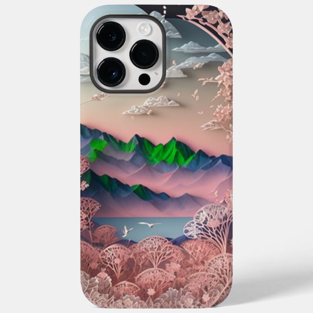 Digitaler 3D-Druck Case-Mate iPhone 14 Pro Max Hülle (Rückseite)