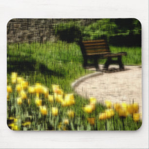 Digitaler Effekt des Gartenstils "Eindruck" Mousepad