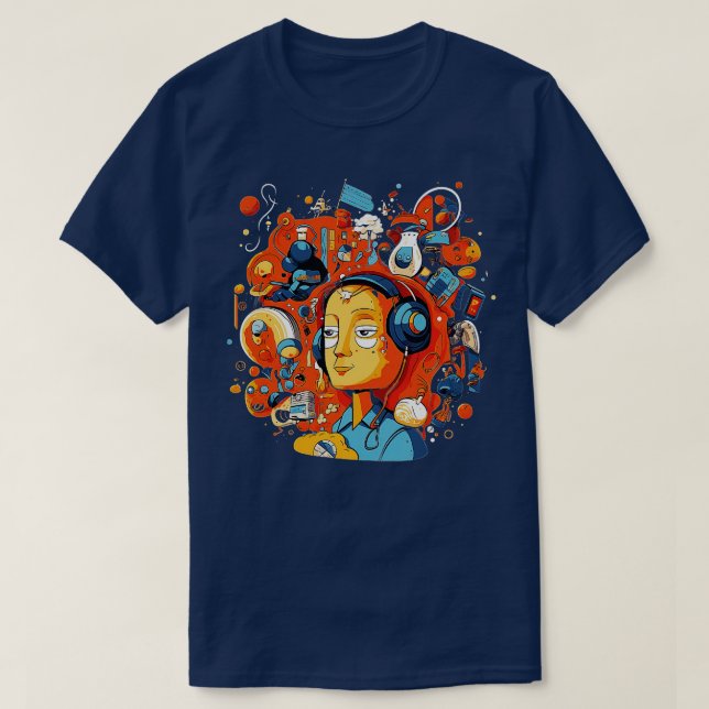 Digitaler Geist Eine lebendige und spielerische Il T-Shirt (Design vorne)