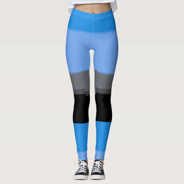 Digitaler Horizont Leggings (Vorderseite)