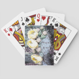 Digitaler Kaktus Blume Spielkarten
