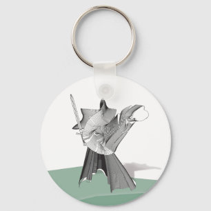 Digitaler Krieger Schlüsselanhänger