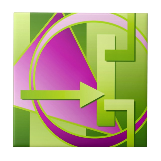 Digitaler Kunstdruck "Schaltplan" Fliese (Vorderseite)