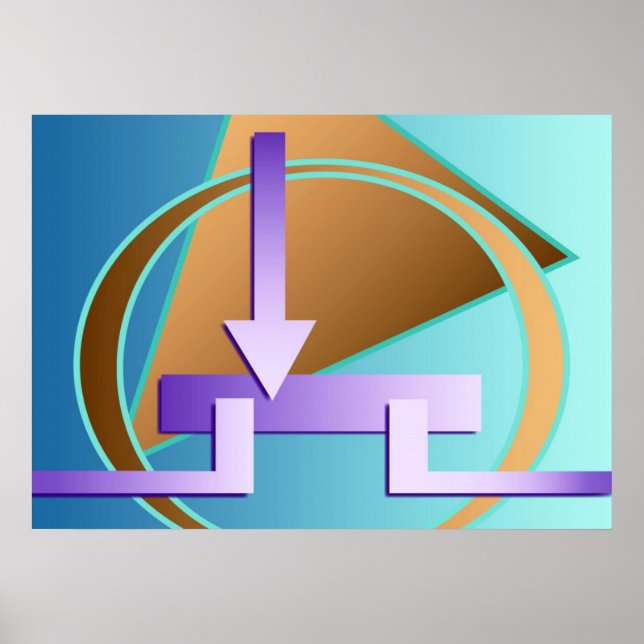 Digitaler Kunstdruck "Schaltplan" Poster (Vorne)