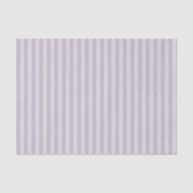 Digitaler Lavendel Lilac Lila und graue Streifen Seidenpapier (Vorderseite)