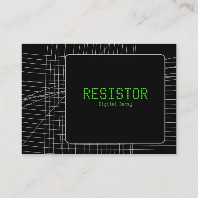 Digitaler Rückgang 02 Visitenkarte (Vorderseite)