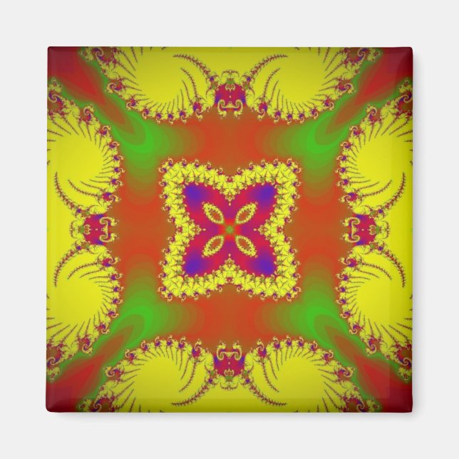 Digitaler Schmetterling Magnet (Vorne)