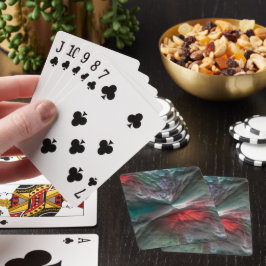 Digitaler Skerry in silbrig grüner Münze zu lebhaf Spielkarten