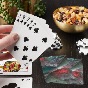 Digitaler Skerry in silbrig grüner Münze zu lebhaf Spielkarten