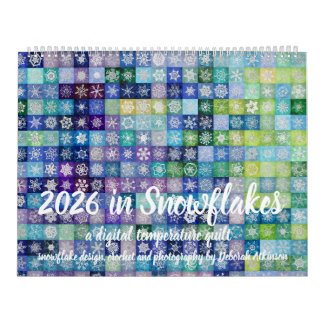 Digitaler Snowflake-Temperaturquilt-Kalender 2026 Kalender