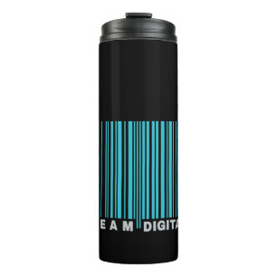 Digitaler Strichcode für Nerd Thermosbecher
