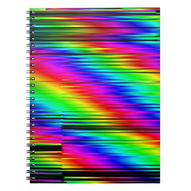 Digitales Abstrakte: Multicolor Graphic Design. Notizblock (Vorderseite)