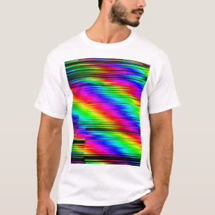 Digitales Abstrakte: Multicolor Graphic Design. T-Shirt